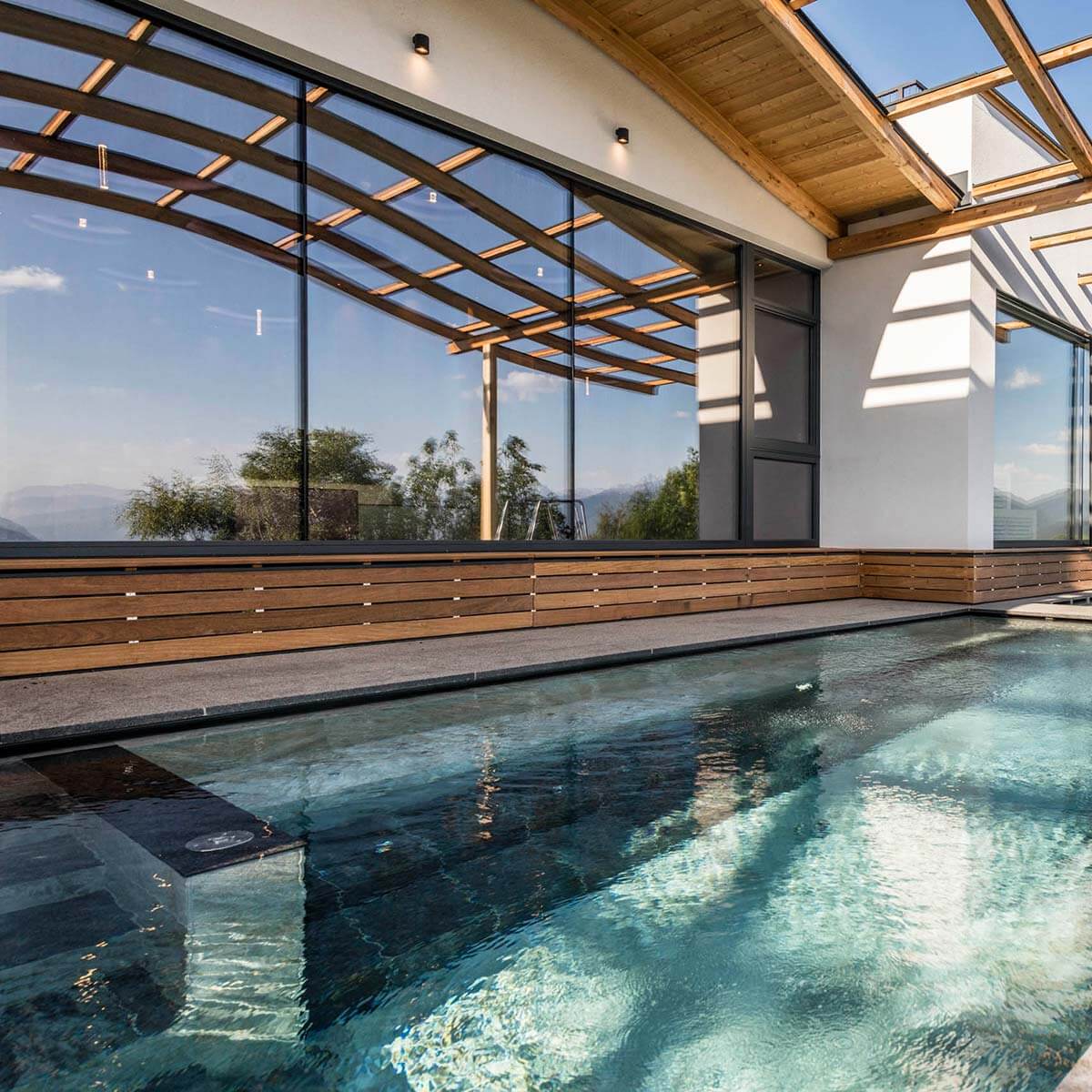 Parkhotel Holzerhof in Meransen - Außenpool