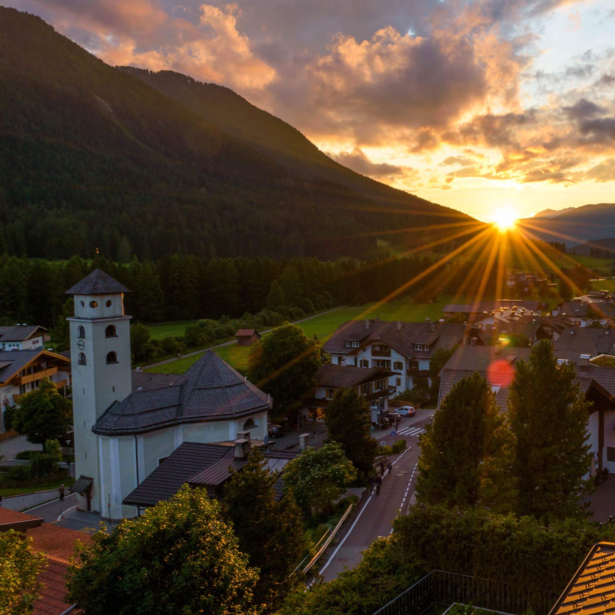 Sonnenuntergang in Sexten