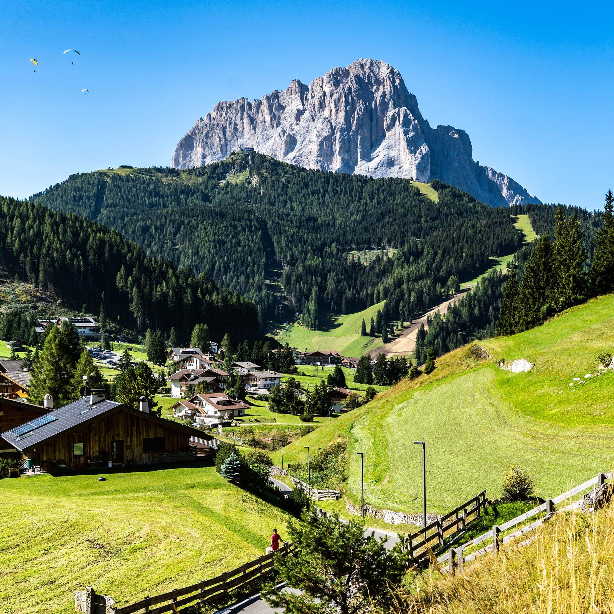 Landschaft von Wolkenstein