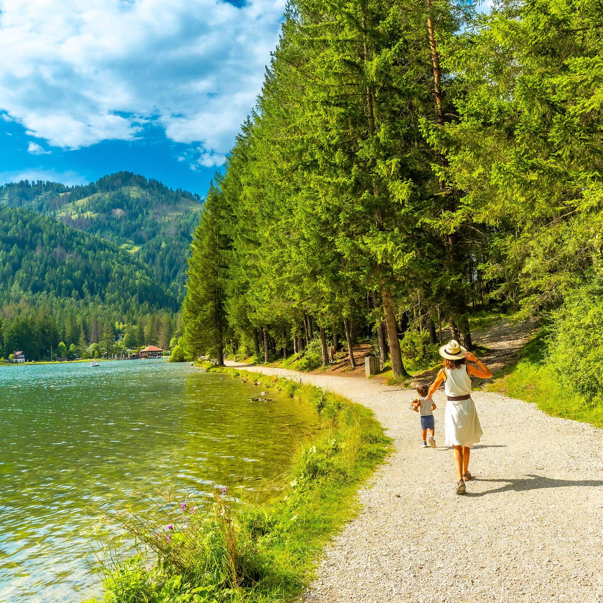 Toblacher See im Sommer