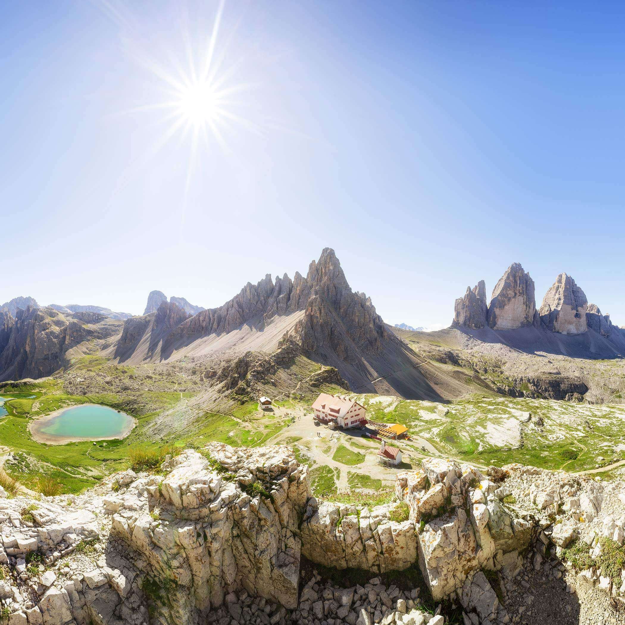 Drei Zinnen im Sommer