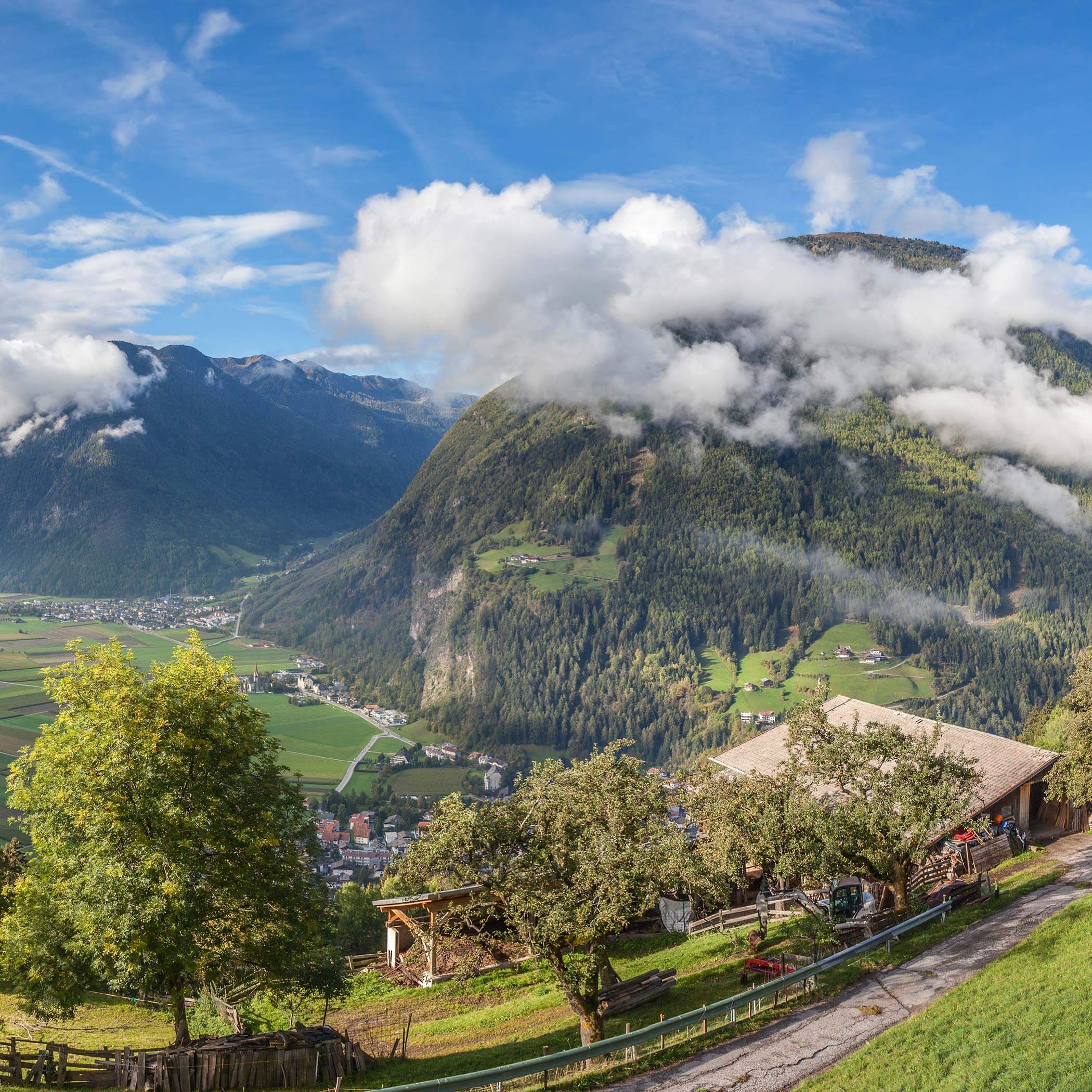 Blick auf das Ahrntal